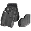 Kabura Fobus Obrotowa płetwa, Glock 19, 19X, 23 (Wykluczone 23 i 22 Gen 5), 32, 45 kabura taktyczna + Latarki i jednostki ochrony laserowej (Wykluczone 23 i 22 Gen 5) (RBT19G2 Bundle RT)