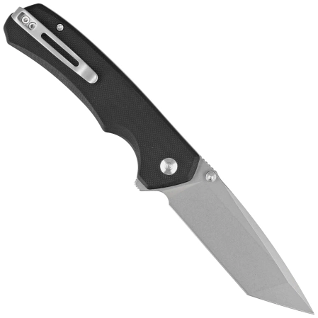 Civivi Brazen Button Lock Knife Black G10, Stonewashed 14C28N (C19059C-1)