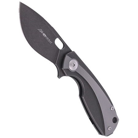 Viper Lille DSW/Grey Titanium, Dark Stonesashed M390 by Jesper Voxnæs Knife (V5963TITI)