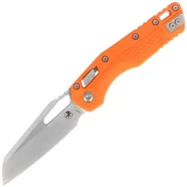 Microtech MSI S/E Knife Orange Tri-Grip Polymer, Stonewashed M390MK by Tony Marfione (210T-10PMOR)