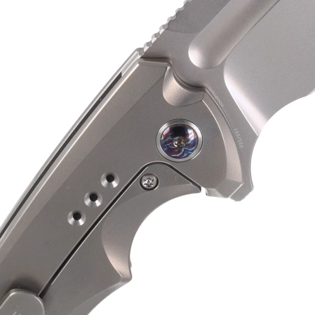 Nóż WE Knife Nexusia LE No 098/155 Bead Blasted Titanium, Bead Blasted CPM 20CV (WE22044-4)