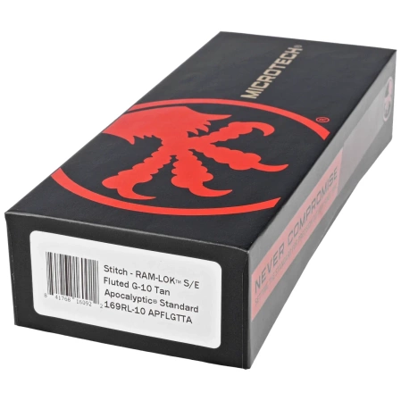 Nóż składany Microtech Stitch Ram-Lok S/E Tan Fluted G10, Apocalyptic M390MK by Borka Blades and Tony Marfione (169RL-10APFLGTTA)