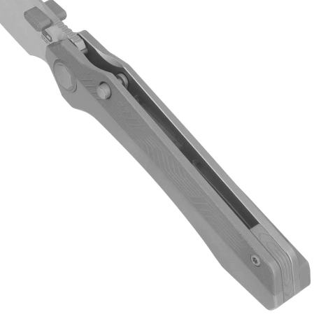 Nóż składany Bestech Wet Nellie Two Tone Gray Titanium, Satin MagnaCut by Kombou (BT2505B)