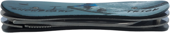 Third Decor Habitat Knife Snowboarder Graphic Aluminium, Mirror 420 (TH-N119E)