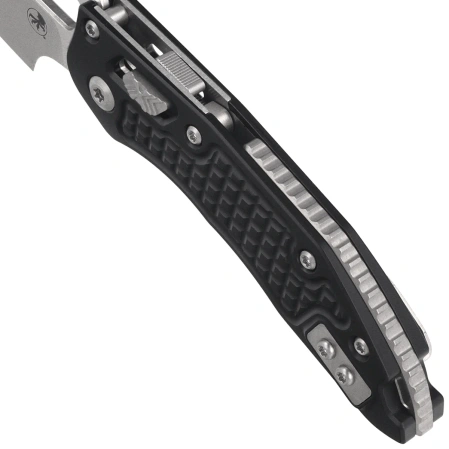 Microtech M-Stitch Ram-Lok S/E Knife Black Frag Aluminium, Stonewashed M390MK by Borka Blades and Tony Marfione (169MRL-10FR)