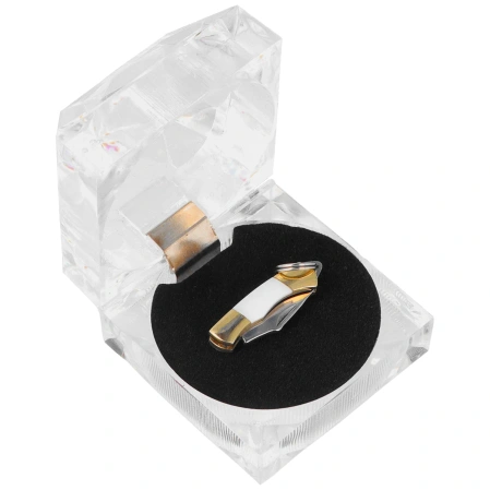 Nóż składany Third Decor Habitat Minatura, Nickel Silver/Abalone, Mirror-Polished 420 (N89-3)