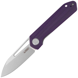 Kubey Royal Knife Purple G10, Stonewashed 14C28N by Colin Maisonpierre (KU321U)