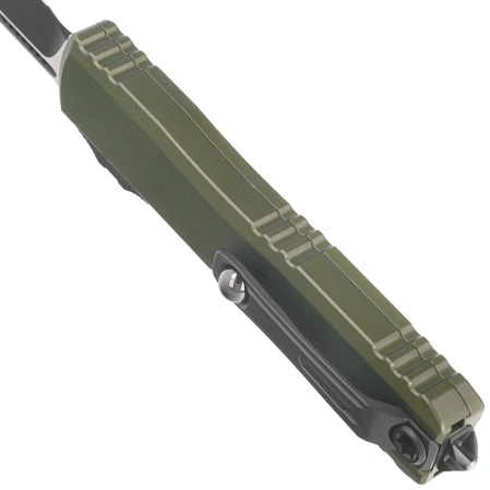 Microtech Ultratech Gen III ZBP S/E OTF Knife OD Green Aluminum, Black M390MK by Tony Marfione (1121-1OD)