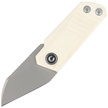 Civivi Ki-V Ivory G10, Silver Bead Blasted 9Cr18MoV by Ostap Hel (C2108C)