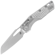 Microtech MSI S/E Knife Marfione Select Stonewashed Frag Titanium, Blue HW, Stonewashed M390MK by Tony Marfione (210-10FRMS2)