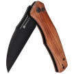 Nóż składany Sencut Watauga Cuibourtia Wood, Black Stonewashed D2 (S21011-4)