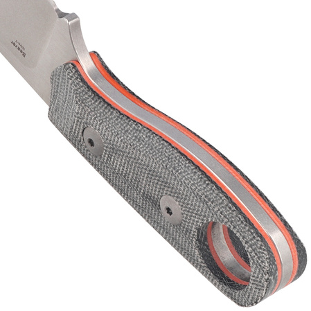 Kizer Beaver Knife Black Micarta / Orange G10, Stonewashed / Blasted Nitro-V (1078A2)
