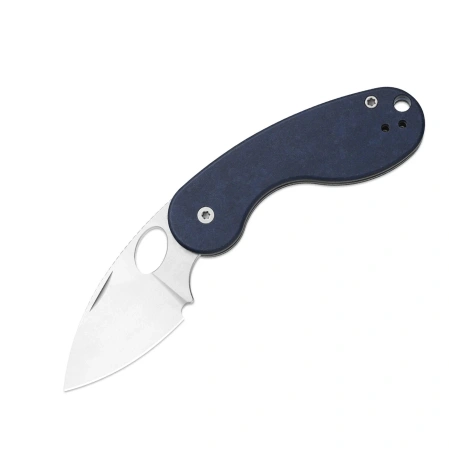 Kizer Microbe TSJ AirTi Knife Blue Canyon Richlite, Stonewashed 14C28N by Maksim Epifantsev (V2742TSJA2)