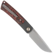 Nóż składany Reate Tribute Titanium/Zirconium/Lava Flow Fat Carbon, Hand Satin M390 (TBT.LAF.SAT)