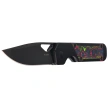 Kizer Mini Militaw Knife Black Titanium / Camo Carbon 80'S, Black DLC M390 by Jonathan Styles (Ki3634SA1)