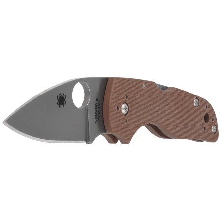 Nóż składany Spyderco Lil' Native Back Lock Sprint Run Brown G-10, Stonewashed CPM 15V by Eric Glesser (C230MBGPBN15V)