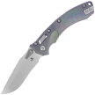 Microtech Amphibian Mini Ram-Lok S/E Marfione Select Knife Nebula Green Slab Side Titanium, Purple Bksp, Stonewashed M390MK by Tony Marfione (137MRL-10MS17)