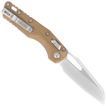 Microtech MSI S/E Dark Earth Tri-Grip Polymer, Stonewashed M390MK by Tony Marfione (210T-10PMDE)