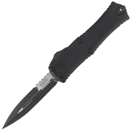 Microtech Hera II Mini Bayonet OTF Knife Black Aluminium, Black M390MK by Tony and Sean Marfione (1701M-1T)
