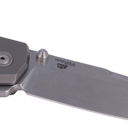 Nóż składany MKM Maximo Green Micarta, Stone Washed by Bob Terzuola (MK MM-GCT)