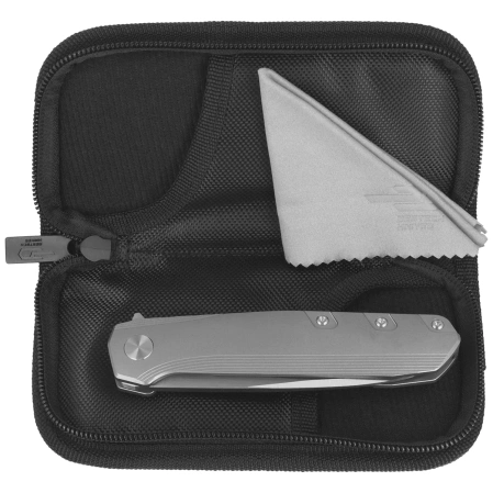 Bestech 9 Bead Blasted Titanium, Satin M390 by BrrKnives (BT2408A)