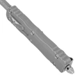 Microtech Dirac D/E OTF Knife Natural Clear Aluminum, Apocalyptic M390 by Tony Marfione (225-10APNC)