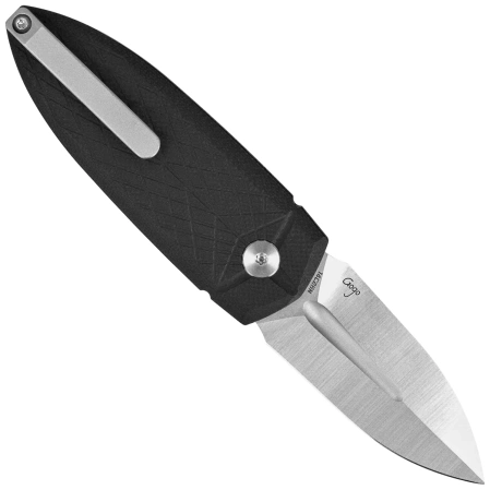 Bestech QUQU Knife Black G10, Satin 14C28N by Gogo (BG57A-1)