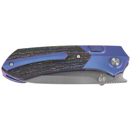 Nóż składany Remette Meteor Titanium/Ultimate Warrior Camo Carbon Fiber, Anodizing Pearlescent M390 (RTPT-UC)