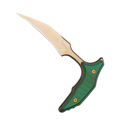 Nóż Microtech Marfione Select Bee Antique Green Titanium, Bronze HW, Bronzed F/S 440C by Bastinelli (218-15MS1)