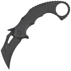 Nóż składany KB Kubey Wrath Karambit Black PVD Titanium, Black PVD / Stonewashed M390 by MUZI Design (KB271C)