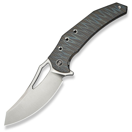 WE Knife Epaulette Tiger Stripes Titanium, Satin M390 by Gavko Knives (WE24024-2)