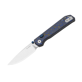 Nóż składany Kizer Begleiter 2.9 Button Liner Lock Blue Vortex Micarta, Satin BD1N (V3458.2BDA1)