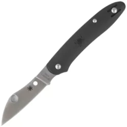 Spyderco Roadie XL Black FRN, Satin M398 by Sal Glesser Knife (C267BKP)