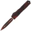 Nóż automatyczny OTF Microtech Ultratech Gen IV D/E Signature Topographic Black-Orange Camo Smooth Aluminium, Topographic Black-Orange Camo M390MK by Tony Marfione (11224-1TPBKORCS)