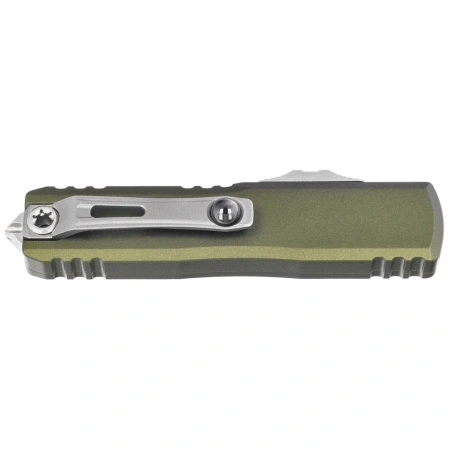 Microtech UTX-85 Gen IV D/E OTF Knife OD Green Aluminum, Stonewashed M390MK by Tony Marfione (12324-10OD)