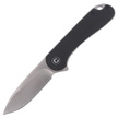 Nóż składany Civivi Elementum Flipper Black G10, Satin D2 (C907A)