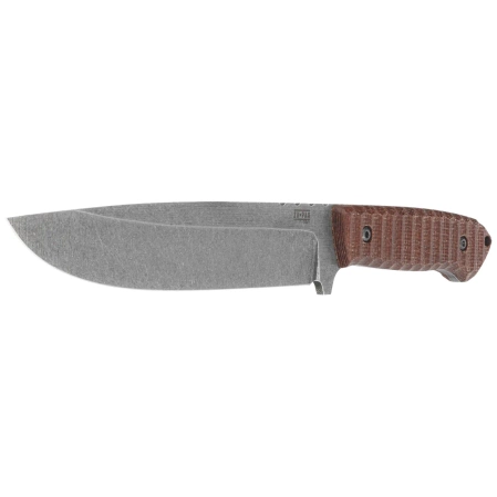 Za-Pas Expandable Brown Toxic Micarta, Acid Stonewashed O2 (EXT-ST-M-BR)
