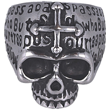Tole 10 Imperial Skull Cross Ring Ø21 (09984-21)
