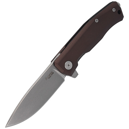 Nóż składany LionSteel Myto Earth Brown Aluminium, Stonewashed M390 by Molletta (MT01A ES)