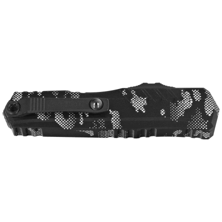 Microtech Cypher II D/E Pixel Camo Aluminum, Pixel Camo M390MK by Deryk Munroe i Tony Marfione (1242-1PXC)