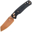 Bestechman Cicada's Wing Knife Black Frag Stainless Steel, Bronze PVD 10Cr15MoV (BMK06-S-3)