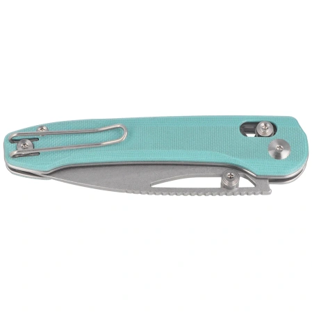 Bestech Cobber Knife Light Blue G10, Satin / Stonewashed 14C28N by Happy as Larry (BG68B)