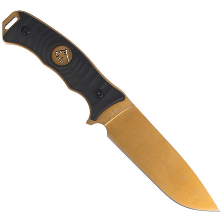 Puma Solingen Hunting Knife Wood, Gold Titanium Coating (326213)