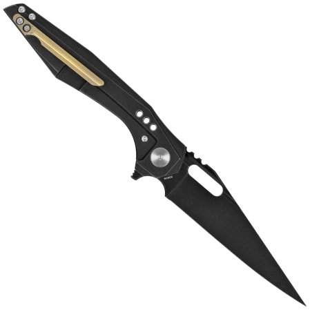 Bestech Malware Black Titanium/Carbon Fiber, Black Stonewashed CPM S35VN by Todd Knife and Tool (BT1902D)