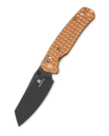 Bestechman Cicada's Wing Knife Bronze Frag Stainless Steel, Black PVD 10Cr15MoV (BMK06-S-4)