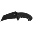 Kubey Anteater Knife Black G10, Blackwashed 14C28N (KU212D)