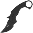 Kubey Jaw Knife Black G10, Blackwashed 14C28N by MUZI Design (KU440F)