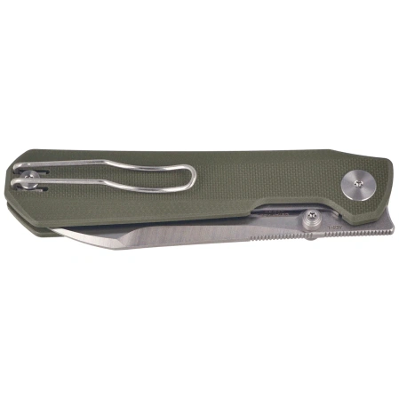 Nóż składany Bestechman Curvee Green G10, Stonewashed/Satin AEB-L by Ostap Hel (BMK20B)