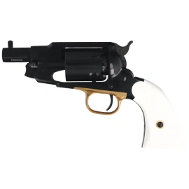 Pietta 1858 Remington New Model Army Snubnose Ivory Steel .44 revolver (RGAI44/3'')