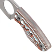 Kizer Nightjar Knife Multicolored Vortex Micarta, Satin AUS-10 by Vincent Rizzo (1114A3)